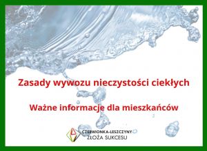 Przypominamy zasady wywozu nieczystości ciekłych